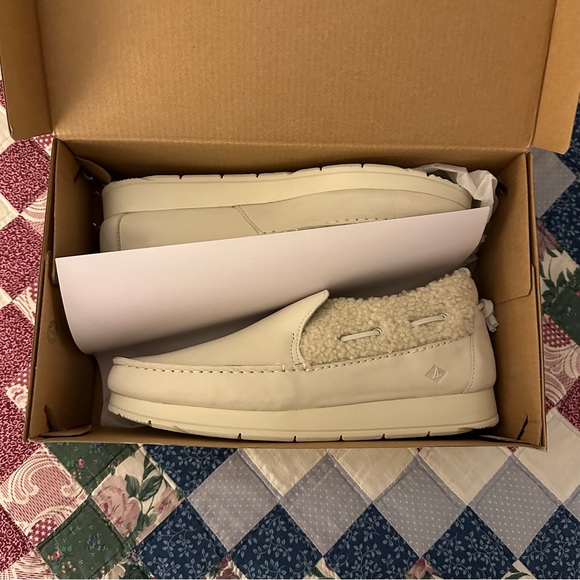 Sperry Moc-Sider Teddy Ivory, Size 9M - Picture 3 of 4